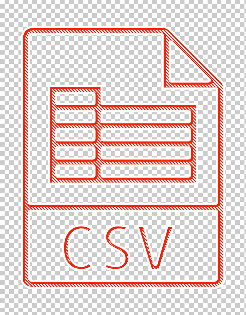 Csv Icon File Type Icon PNG, Clipart, Csv Icon, Download Images, File Type Icon, Glyph, Line Free PNG Download