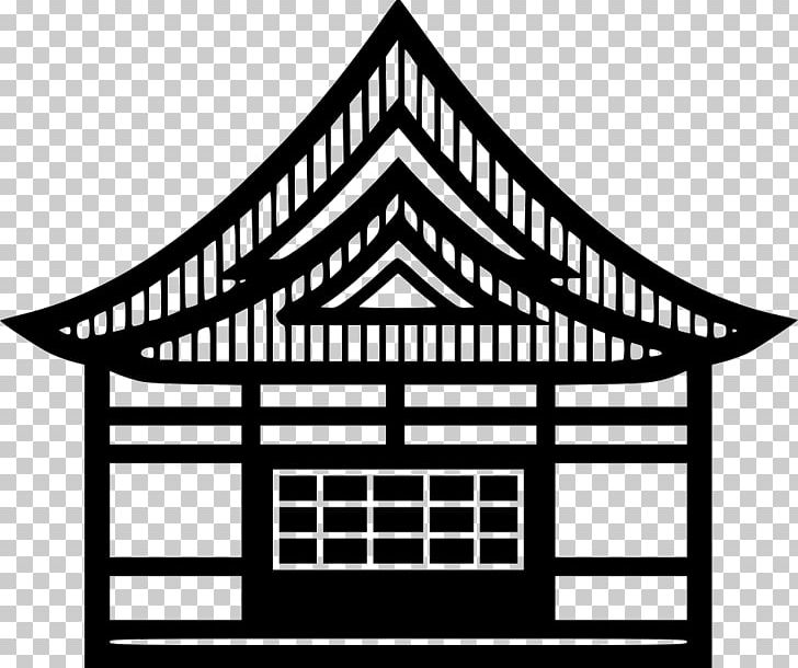 Japan House Building Computer Icons PNG, Clipart, Apartment, Area, Black And White, Building, Computer Icons Free PNG Download