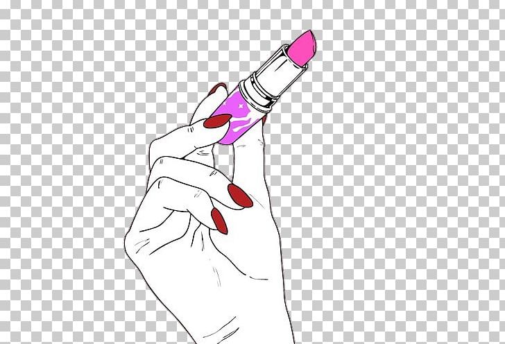 Lipstick Hand Nail PNG, Clipart, Arm, Art, Color, Drawing, Drinkware Free PNG Download
