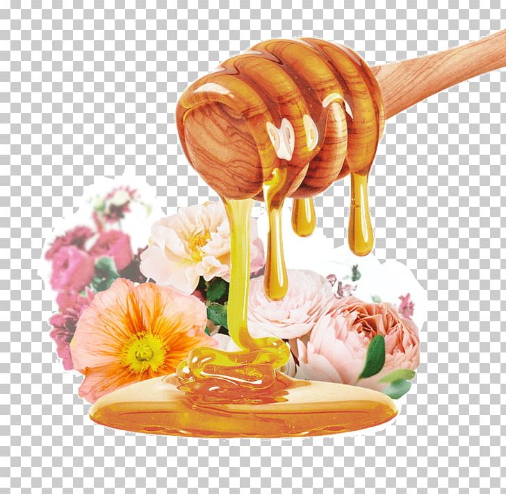Bee Honeycomb Comb Honey Syrup PNG, Clipart, Bee, Comb Honey, Food, Garnish, Honey Free PNG Download