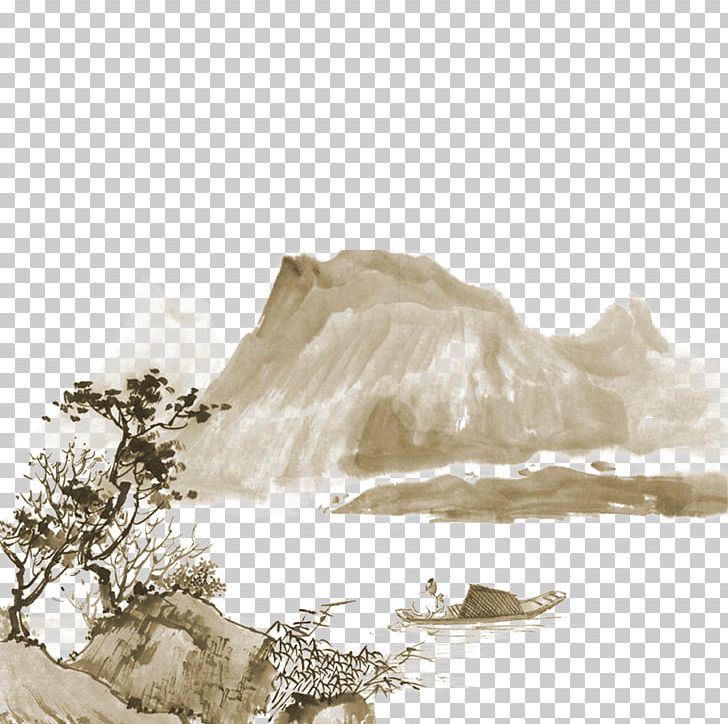 China Landscape Painting India Ink Drawing PNG, Clipart, Art, Artist, Autumn Tree, Buckle, China Free PNG Download