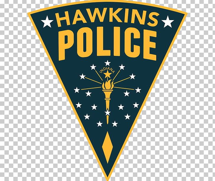 Embroidered Patch T-shirt Hawkins Police Officer PNG, Clipart, Area, Badge, Banner, Brand, Clothing Free PNG Download