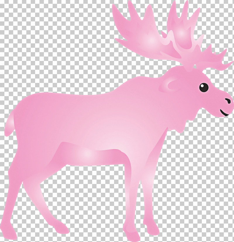 Reindeer PNG, Clipart, Animal Figure, Deer, Fawn, Magenta, Moose Free PNG Download