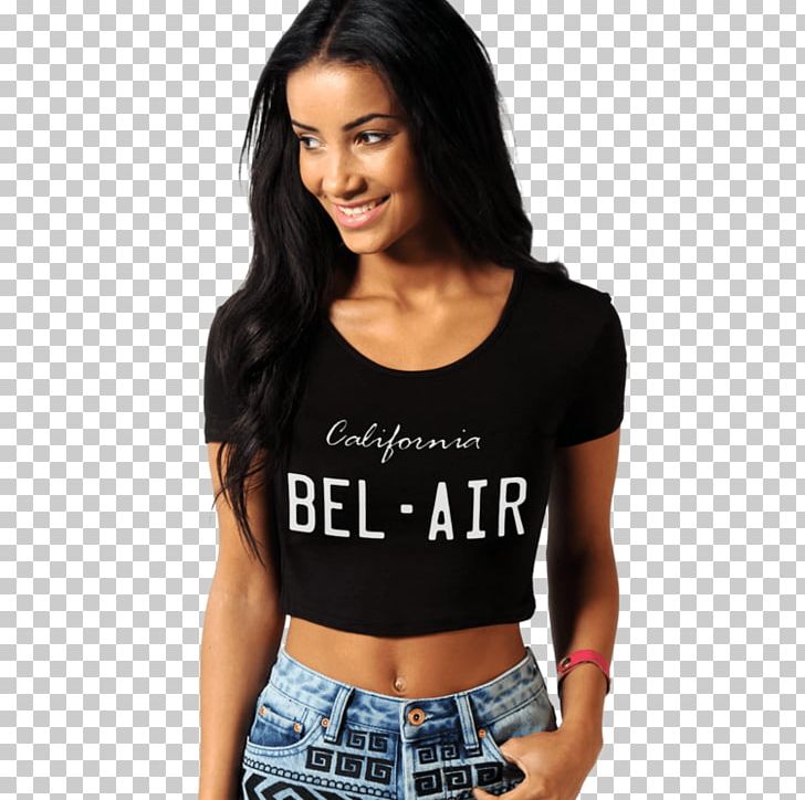 T-shirt Crop Top Clothing Sleeve PNG, Clipart, Black, Bustier, Clothing, Crop, Crop Top Free PNG Download