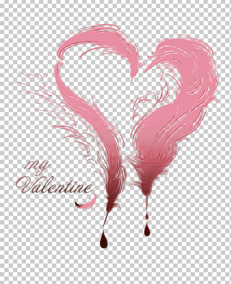 Feather PNG, Clipart, Feather, Heart, Love, Magenta, Paint Free PNG Download