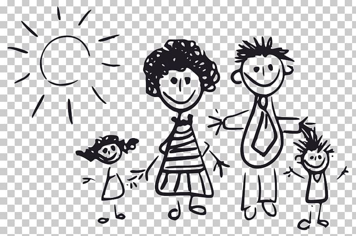 Family Computer Icons Drawing PNG, Clipart, Area, Artwork, Black, Black And White, Cartoon Free PNG Download