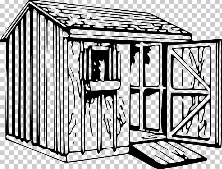 Shed Building PNG, Clipart, Angle, Architecture, Area, Black, Black And White Free PNG Download