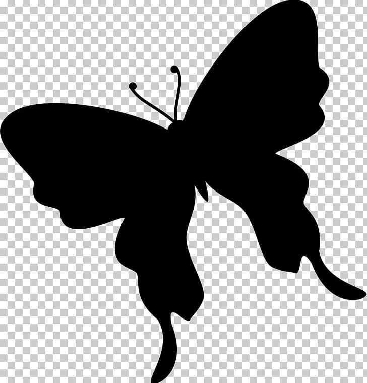 Butterfly Insect Silhouette Moth PNG, Clipart, Black And White, Brush Footed Butterfly, Butterflies And Moths, Butterfly, Computer  Free PNG Download