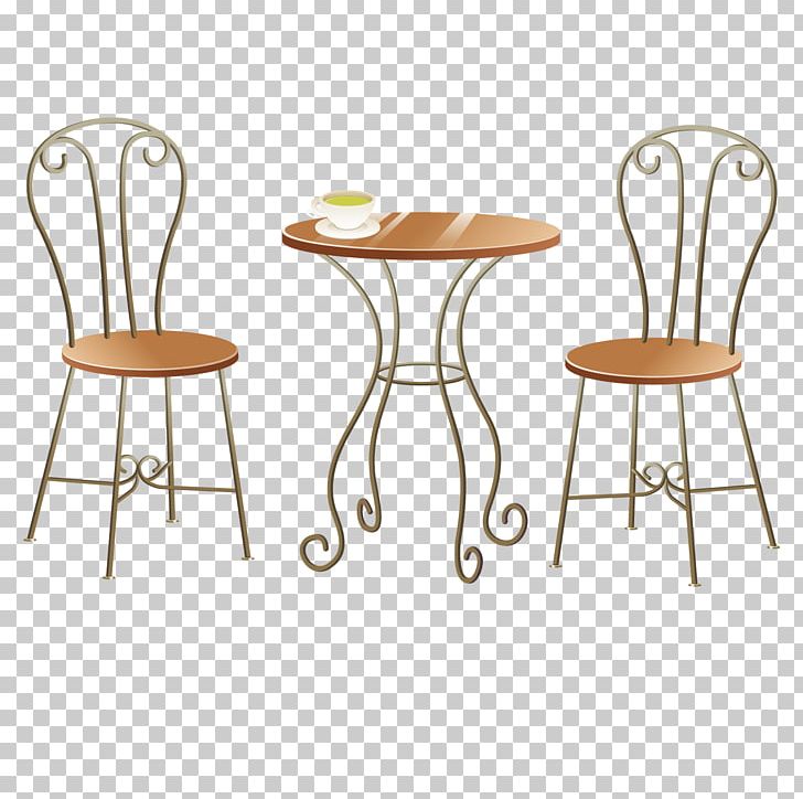 cartoon table and chairs