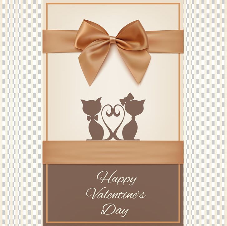 Wedding Invitation Valentine's Day Greeting Card PNG, Clipart, Atmosphere, Brown, Butterfly Knot, Creative Love, Gift Free PNG Download