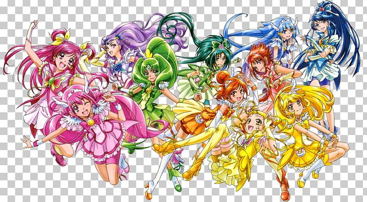 Miyuki Hoshizora Reika Aoki Yayoi Kise Nao Midorikawa Pretty Cure PNG, Clipart, Animation, Cartoon, Computer Wallpaper, Fictional Character, Flower Free PNG Download