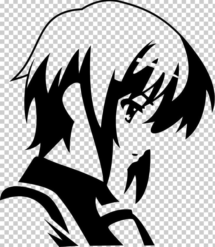 Sticker Decal Yuki Nagato Art PNG, Clipart, Anime, Arm, Art, Artwork, Black Free PNG Download