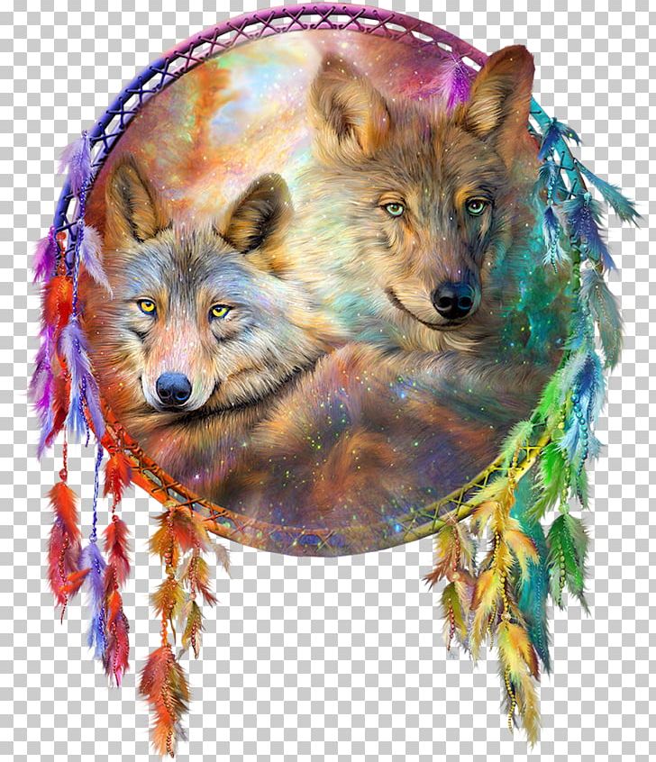 Gray Wolf Dreamcatcher Painting Art Craft PNG, Clipart, Art, Carnivoran, Coyote, Craft, Crossstitch Free PNG Download