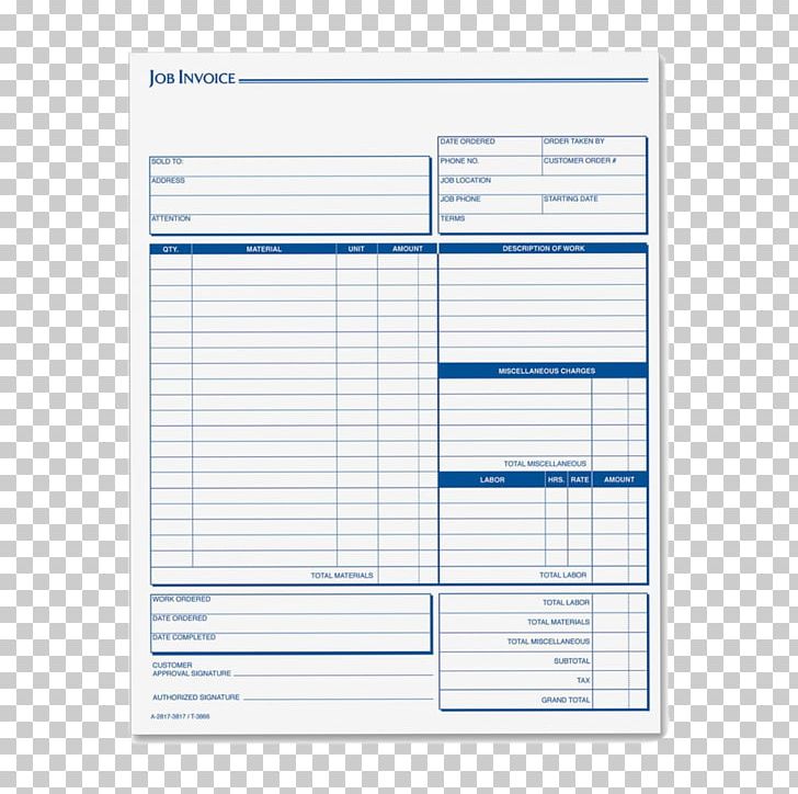 Invoice Form Template Accounting Paper PNG, Clipart, Account, Accounting, Area, Business, Cost Free PNG Download