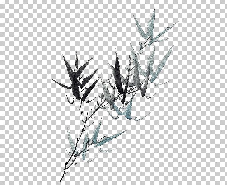 Bamboo Ink Wash Painting PNG, Clipart, Bamboo, Bamboo Leaves, Bamboo Tree, Black, Black And White Free PNG Download