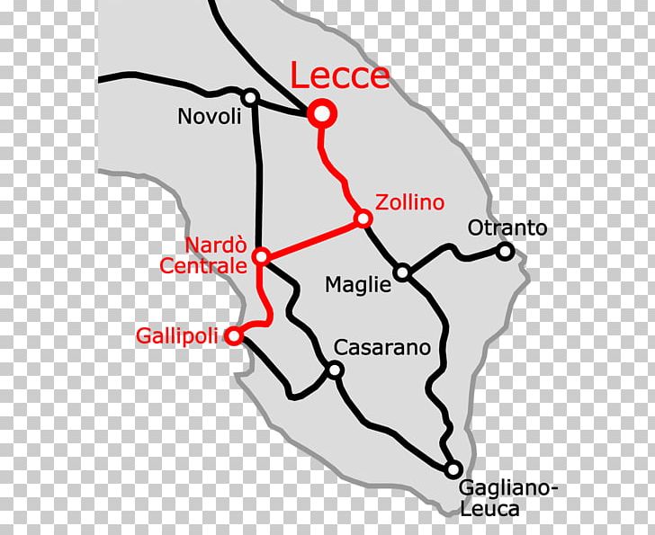 Novoli-Gagliano Del Capo Railway Maglie–Gagliano Del Capo Railway Train Gallipoli PNG, Clipart, Angle, Area, Bullet, Diagram, Line Free PNG Download