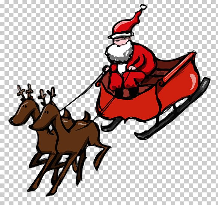 Santa Claus Reindeer A Visit From St. Nicholas Mrs. Claus Christmas PNG, Clipart, Animal Figure, Art, Artwork, Christmas, Clement Clarke Moore Free PNG Download