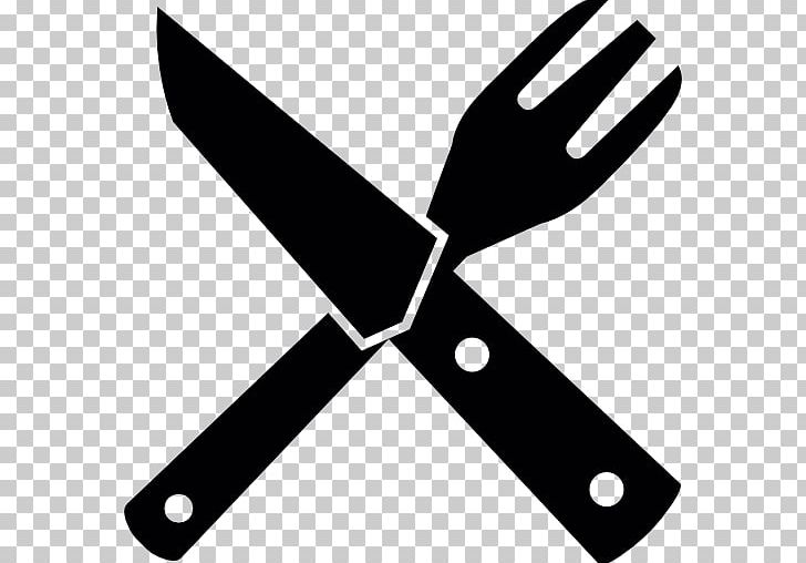 Knife Fork Kitchen Utensil PNG, Clipart, Angle, Black And White, Chefs Knife, Cold Weapon, Computer Icons Free PNG Download