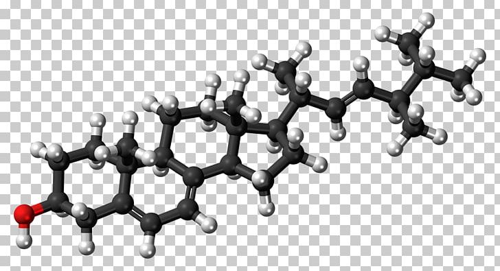 Cholesterol Ball-and-stick Model Stigmasterol Lipid PNG, Clipart, 7dehydrocholesterol, Ballandstick Model, Black And White, Body Jewelry, Cell Free PNG Download