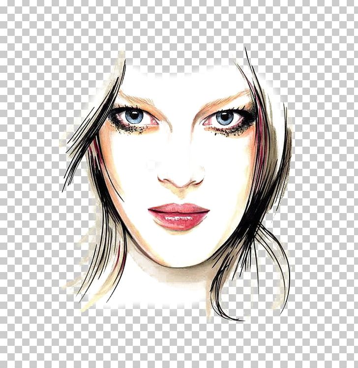 Fashion Illustration Drawing Portrait Illustration PNG, Clipart, Abstract Lines, Cartoon, Eye, Face, Fashion Free PNG Download