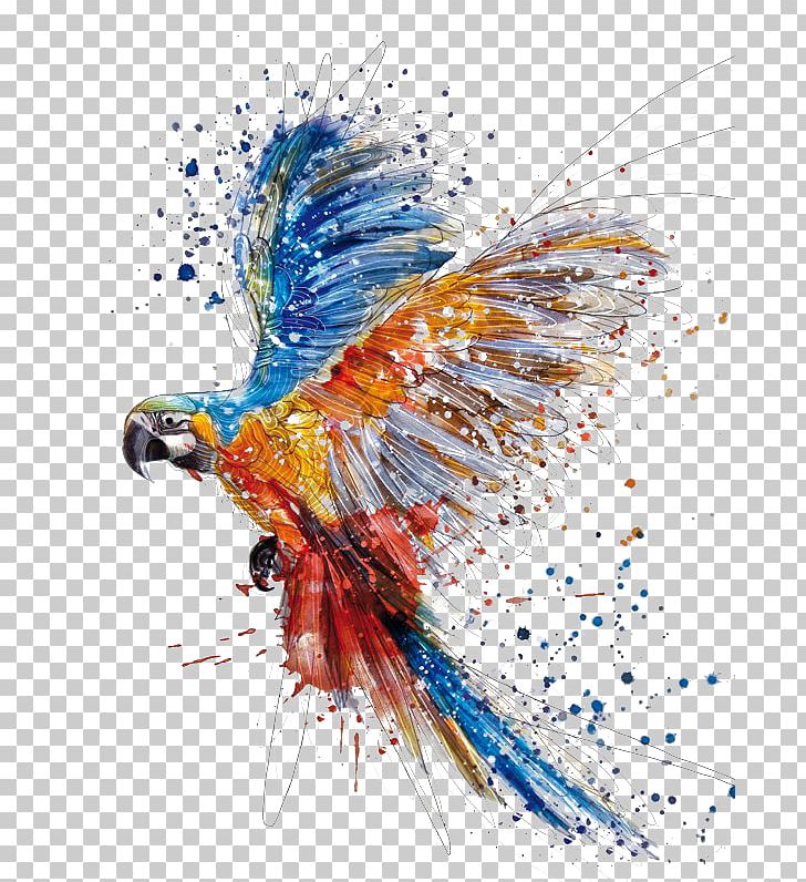 Watercolor Painting Drawing Illustration PNG, Clipart, Animals, Art, Arts, Beak, Bird Free PNG Download