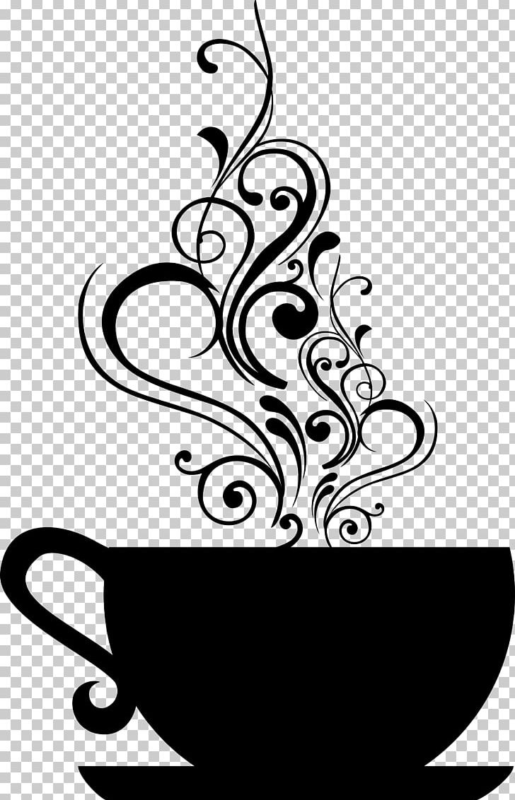 White Tea Teacup Coffee Cup PNG, Clipart, Artwork, Black And White, Coffee, Coffee Cup, Cup Free PNG Download