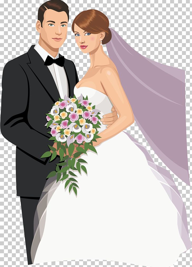 Wedding Invitation Bridegroom Marriage PNG, Clipart, Art, Bride, Bride, Cartoon, Flower Free PNG Download