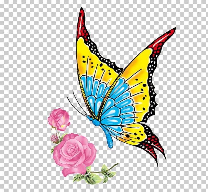 Butterfly Sticker PNG, Clipart, Art, Brush Footed Butterfly, Butterflies And Moths, Butterfly, Cartoon Free PNG Download