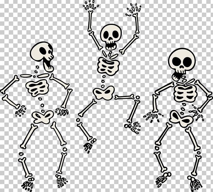 Human Skeleton Skull Bone PNG, Clipart, Dancing, Drawing, Encapsulated Postscript, Euclidean Vector, Hand Free PNG Download