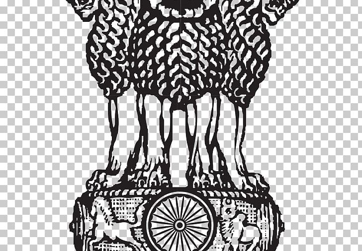 Lion Capital Of Ashoka Sarnath State Emblem Of India National Symbols Of India Satyameva Jayate PNG, Clipart, Ashoka, Ashoka Chakra, Black And White, Drawing, Flag Of India Free PNG Download