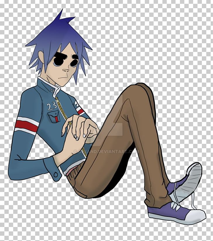 2-D Gorillaz Tomorrow Comes Today Russel Hobbs Humanz PNG, Clipart, Anime, Arm, Art, Artist, Black Hair Free PNG Download