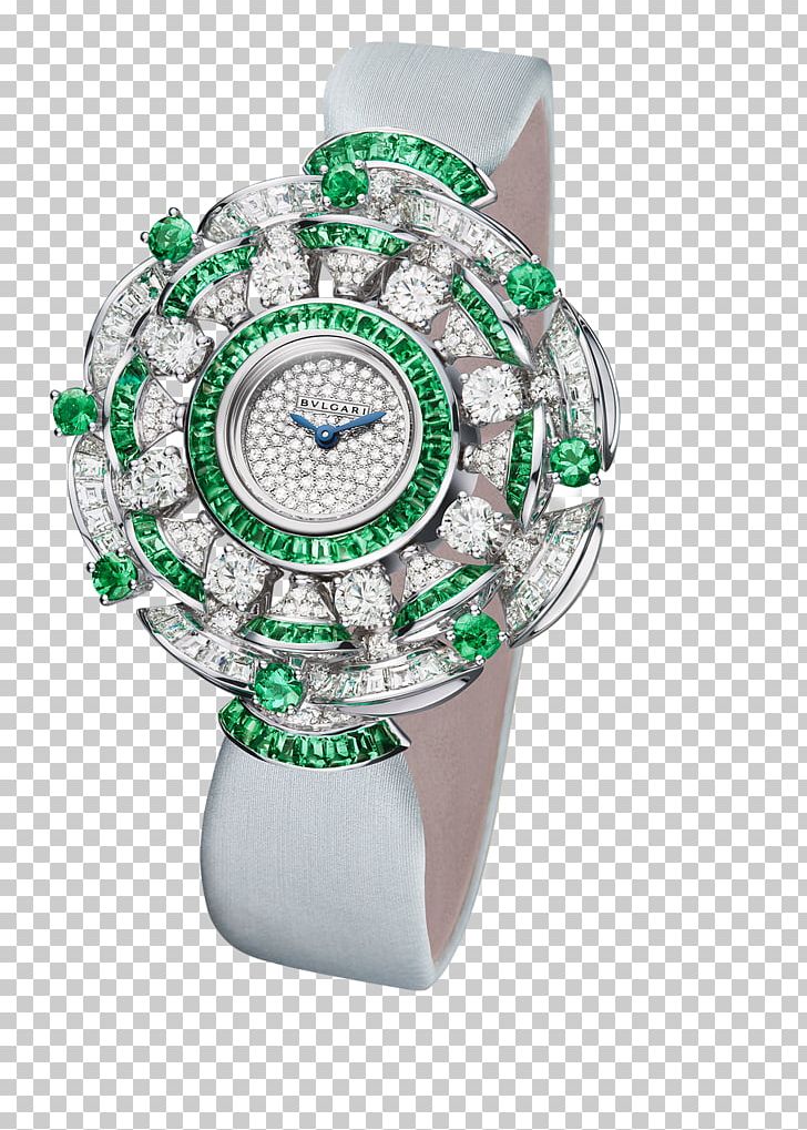 Watch Bulgari Jewellery Emerald Bracelet PNG, Clipart, Bracelet, Bvlgari, Diamond, Diamonds, Electronics Free PNG Download