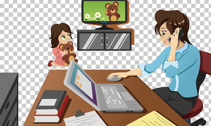 Mother Office PNG, Clipart, Anime Girl, At Work, Baby Girl, Business, Businessperson Free PNG Download