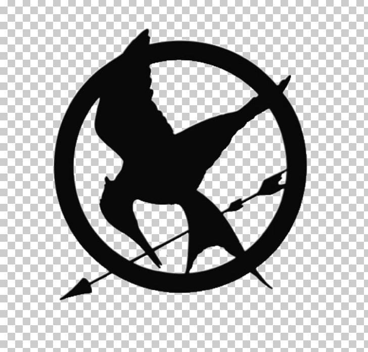Mockingjay Wall Decal Sticker The Hunger Games PNG, Clipart, Artwork, Black And White, Bumper Sticker, Circle, Coster Free PNG Download