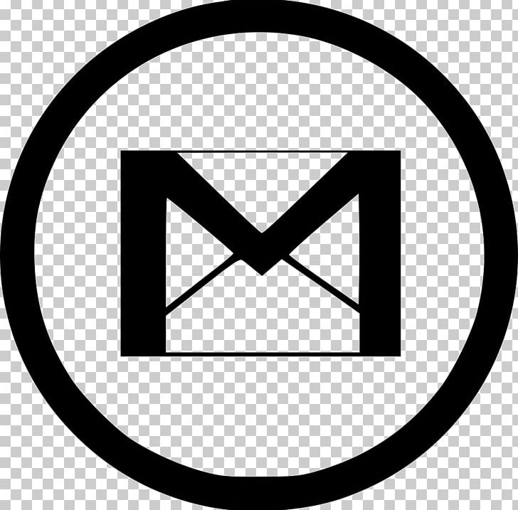 Gmail Computer Icons Email PNG, Clipart, Angle, Area, Black, Black And White, Brand Free PNG Download