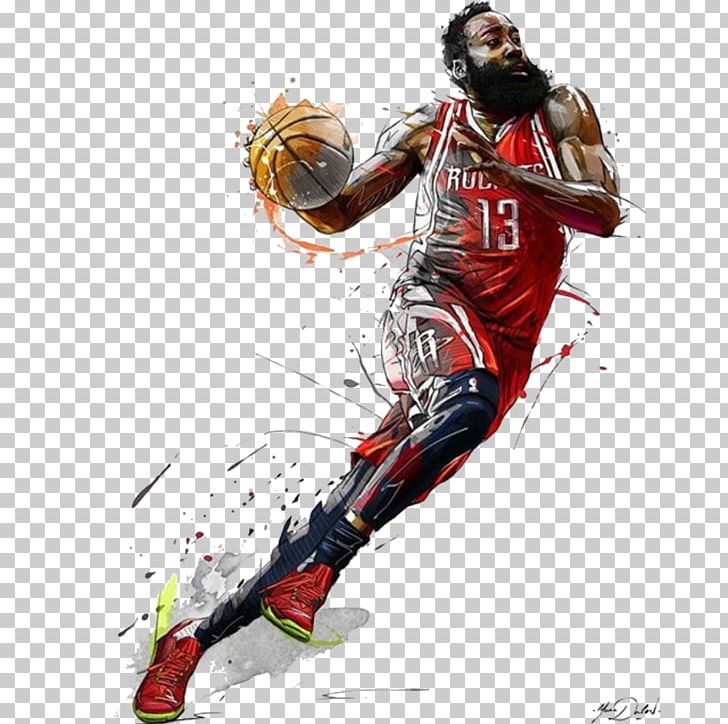 Houston Rockets NBA Art Basketball James Harden PNG, Clipart, Ball, Baseball Equipment, Carmelo Anthony, Chris Paul, Computer Wallpaper Free PNG Download