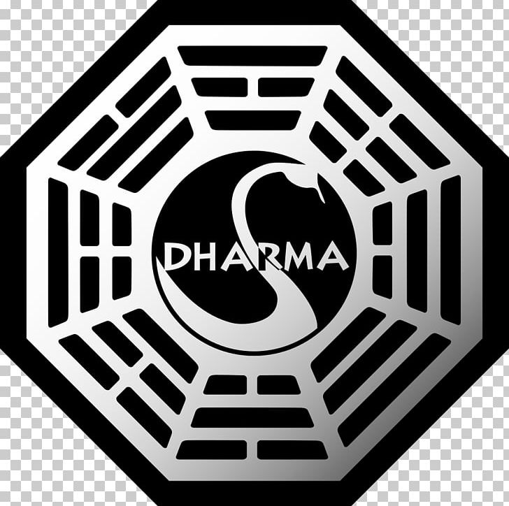 Dharma Initiative Charles Widmore Logo Television Show PNG, Clipart, American Broadcasting Company, Area, Art, Black And White, Brand Free PNG Download