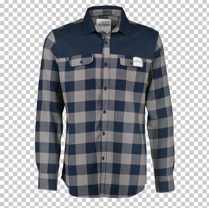 Sleeve T-shirt Flannel Check Tartan PNG, Clipart, Aqua, Blue, Button, Check, Clothing Free PNG Download