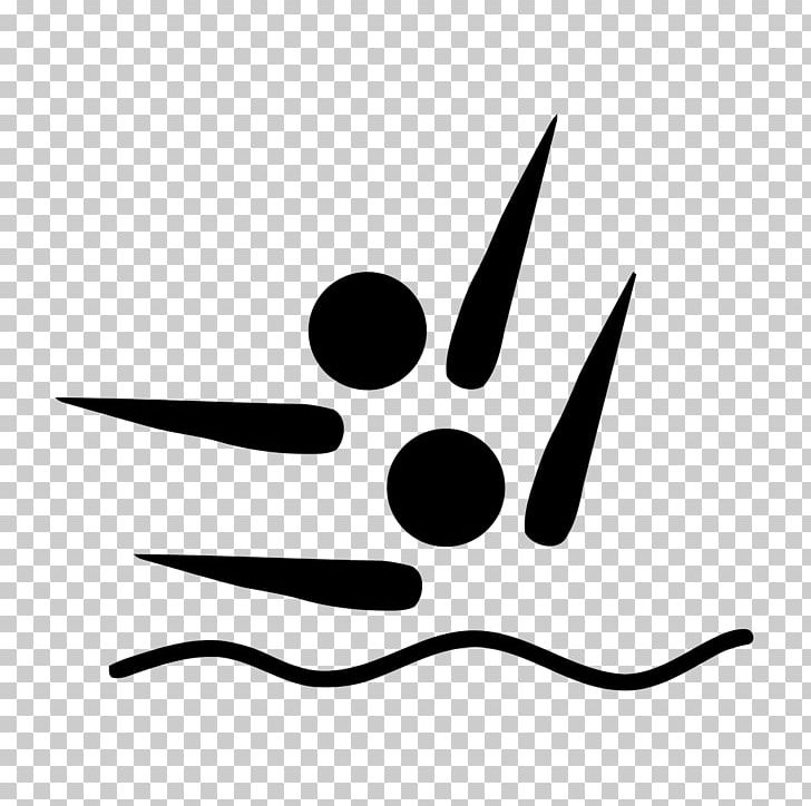 Summer Olympic Games Synchronised Swimming Png Clipart Black Black And White Diving Flower Leaf Free Png