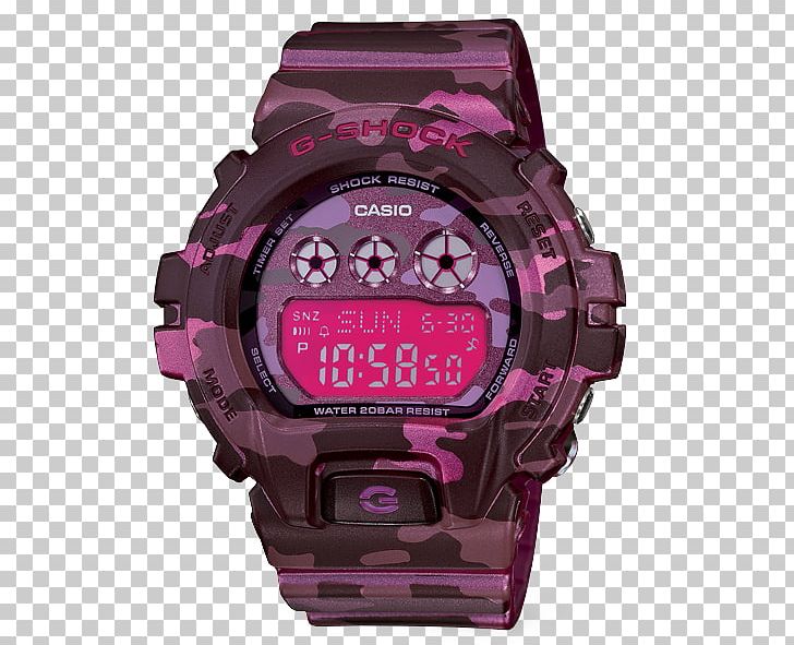 G-Shock Shock-resistant Watch Casio Pink PNG, Clipart, Accessories, Bracelet, Brand, Camouflage, Casio Free PNG Download