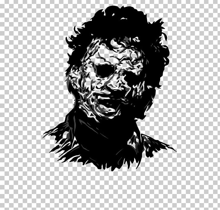 Black And White Leatherface Drawing Visual Arts PNG, Clipart, Art, Black, Chainsaw Horror, Drawing, Face Free PNG Download