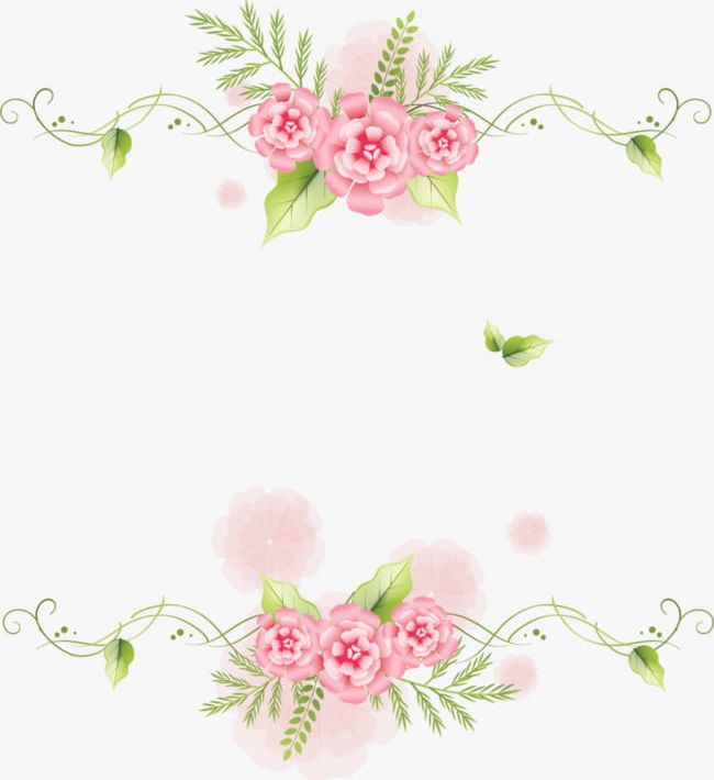 Pink Flowers Green Leaf Frame Decoration PNG, Clipart, Border, Border Material, Decoration Clipart, Flowers, Flowers Clipart Free PNG Download