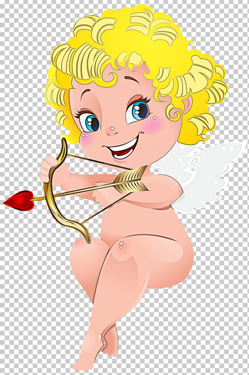 Cartoon Blond Finger Smile Cupid PNG, Clipart, Blond, Cartoon, Cupid, Finger, Smile Free PNG Download