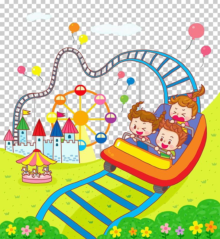 Roller Coaster Animation Png Clipart Amusement Park Area Art