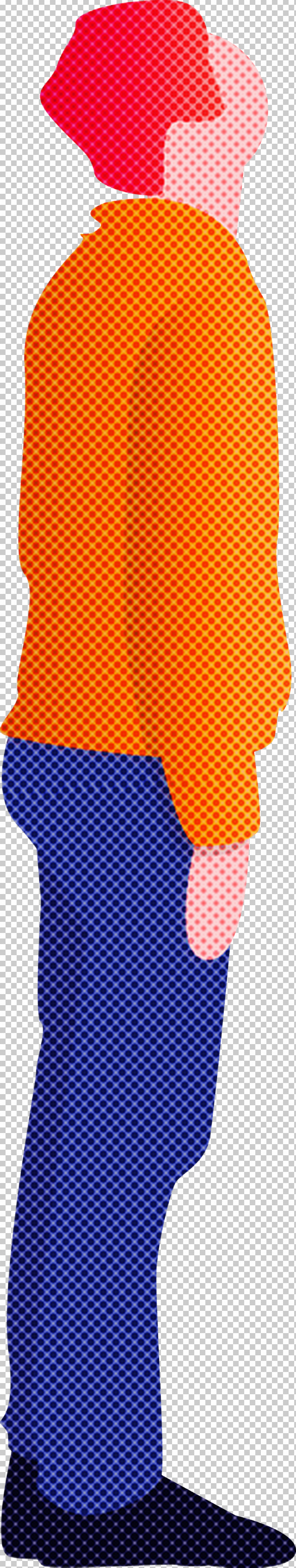Man Looking Up PNG, Clipart, Clothing, Electric Blue, Jersey, Man Looking Up, Orange Free PNG Download
