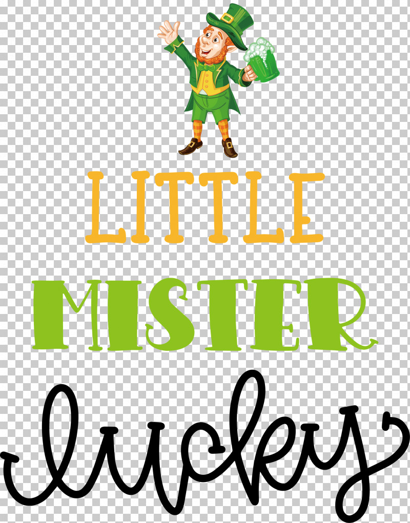 Little Mister Lucky Patricks Day Saint Patrick PNG, Clipart, Behavior, Character, Happiness, Human, Line Free PNG Download