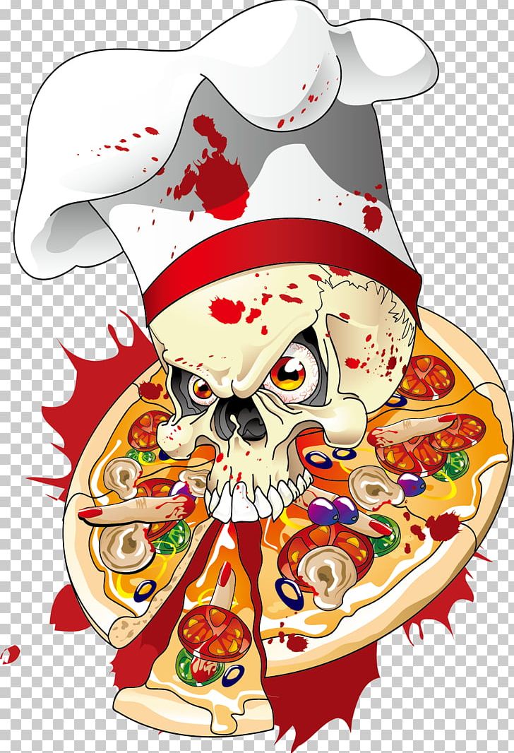 Pizza Skull Delivery Illustration PNG, Clipart, Art, Bone, Decoration, Delivery, Euclidean Vector Free PNG Download