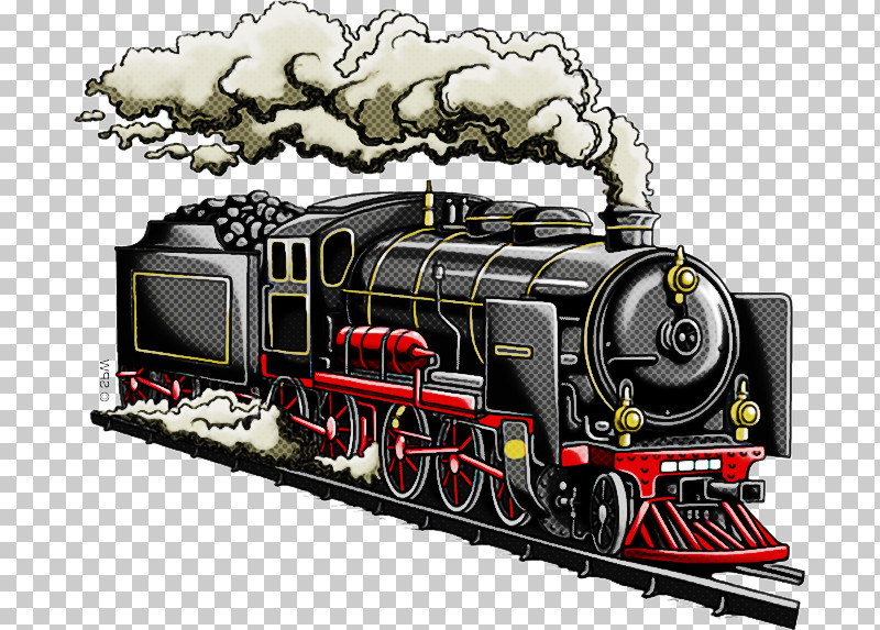 Steam Engine Locomotive Transport Train Vehicle PNG, Clipart, Engine, Locomotive, Railroad Car, Railway, Rolling Stock Free PNG Download