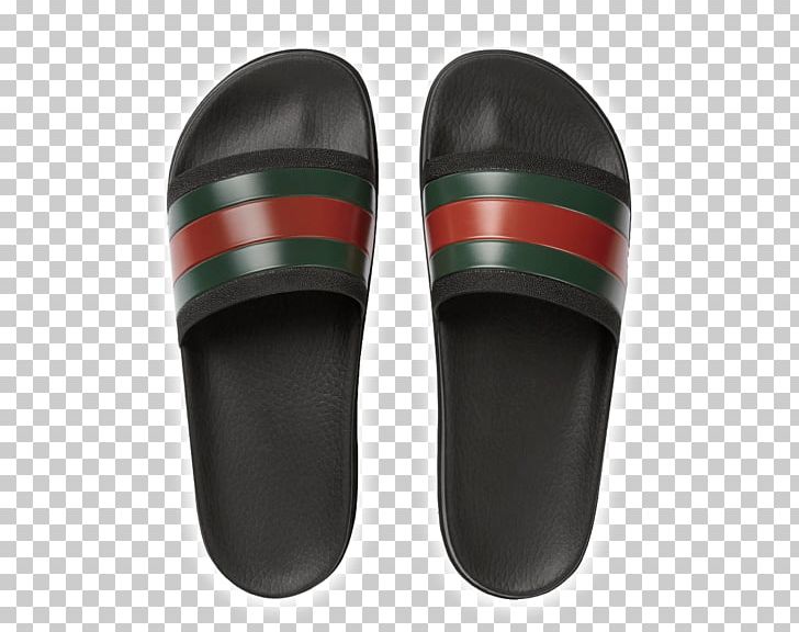 Slide Flip-flops Gucci Sandal Shoe PNG, Clipart, Black And Green, Clothing, Fashion, Flipflops, Footwear Free PNG Download