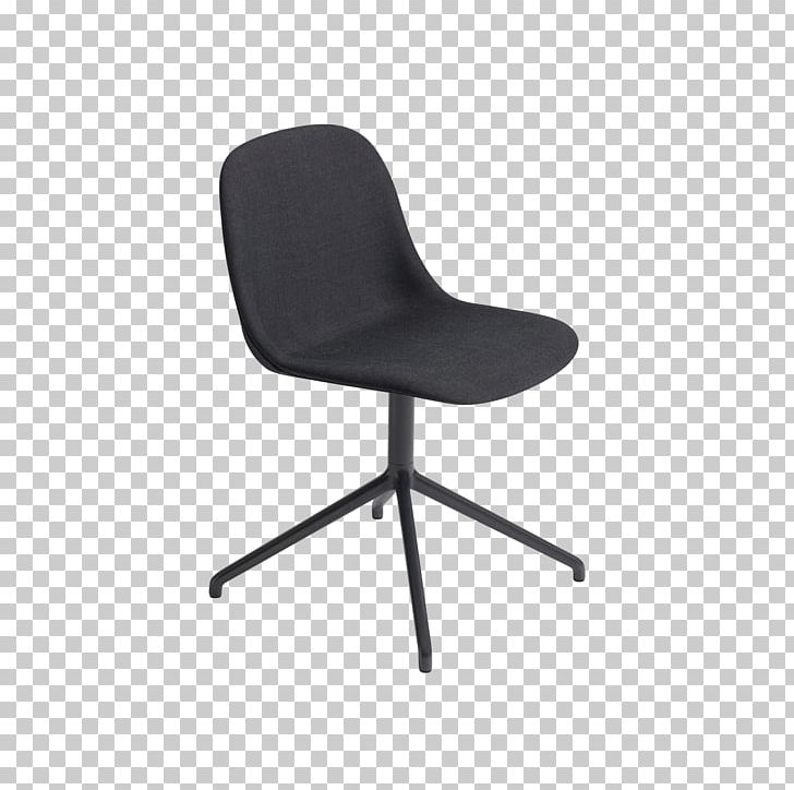 Muuto Swivel Chair Upholstery Fiber PNG, Clipart, Angle, Armrest, Black, Caster, Chair Free PNG Download